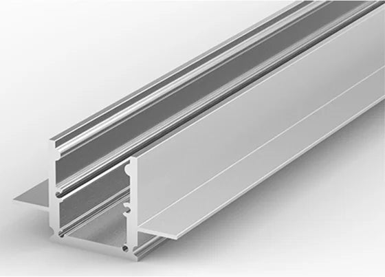 (18.4mm x 19.7mm) 1 Metre Plaster In Deep Aluminium LED Profile P25-2