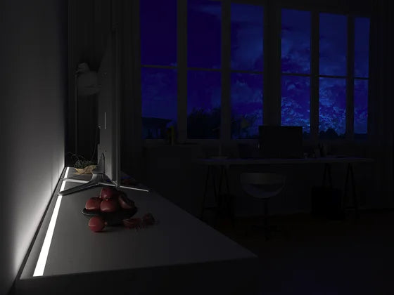 (15mm x 7mm) 1 Metre Surface White LED Profile P4-1