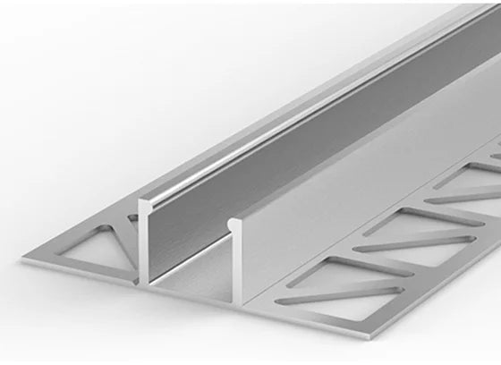 (16.4mm x 12.5mm) 2 Metre Plaster In Aluminium LED Profile (with holes) P17-2