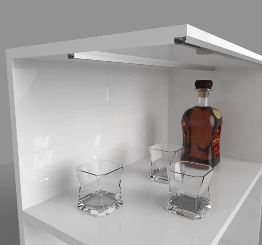 (15mm x 7mm) 2 Metre Recessed/Surface Silver LED Profile P4-1