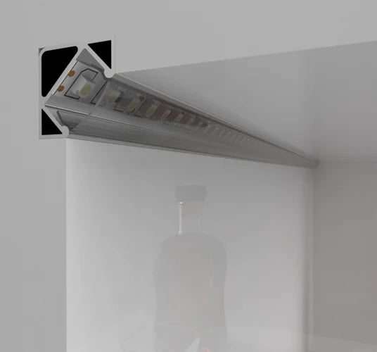 (17mm x 17mm) 2 Metre Surface Corner LED Profile P3-1