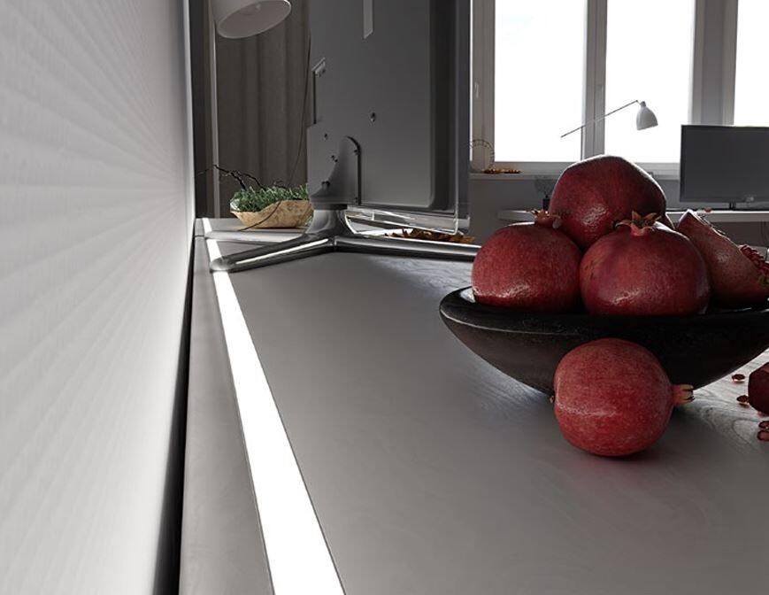 (15mm x 7mm) 2 Metre Recessed/Surface White LED Profile P4-1-1