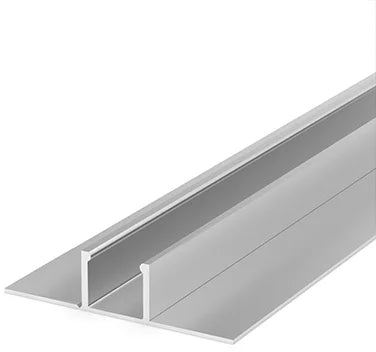 (16.4mm x 13.5mm) 1 Metre Plaster In Aluminium LED Profile Silver P17-1