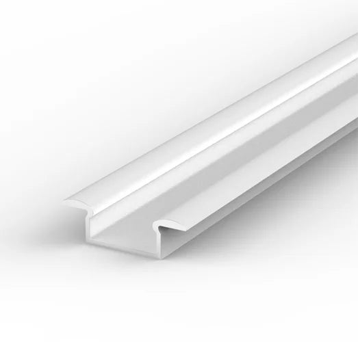 (15mm x 6.2mm) 1 Metre Recessed White LED Profile P6-1