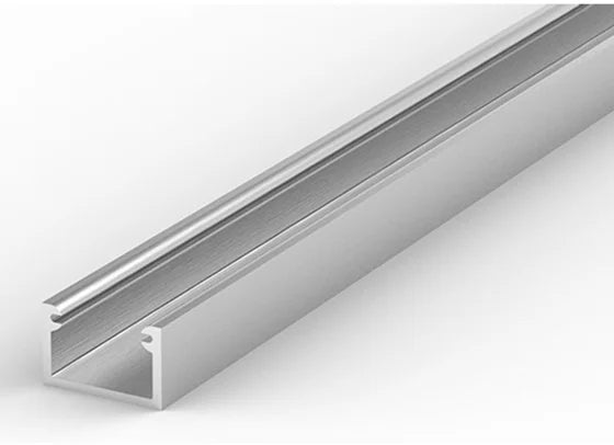 (11mm x 7mm) 1 Metre Surface Silver Anodized Aluminium LED Profile P4-2