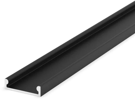 (15mm x 4mm) 1 Metre Surface Black Low Profile LED Profile P4-3