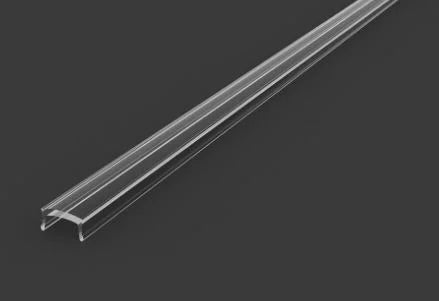 1 Metre C21 Strip Profile Clear Cover (For P4-4) Rounded-Top