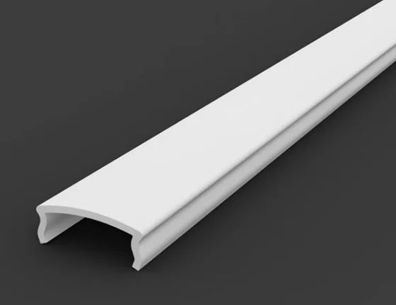 1 Metre C1 Strip Profile Matt Opal Cover (for P2, P3, P4-1, P5, P6-1, P7, P8, P15, P16, P17, P18, P19. P26) Rounded-Top