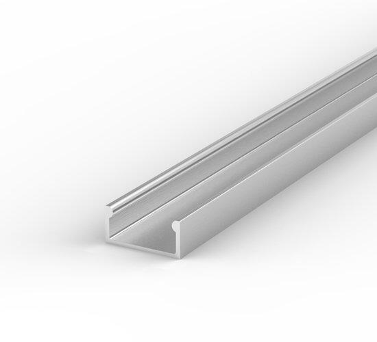 (15mm x 7mm) 2 Metre Recessed/Surface Silver LED Profile P4-1-0